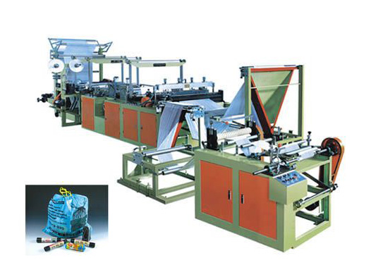 Ribbon-through Continuous-rolled Bag Making Machine Continuous rolling